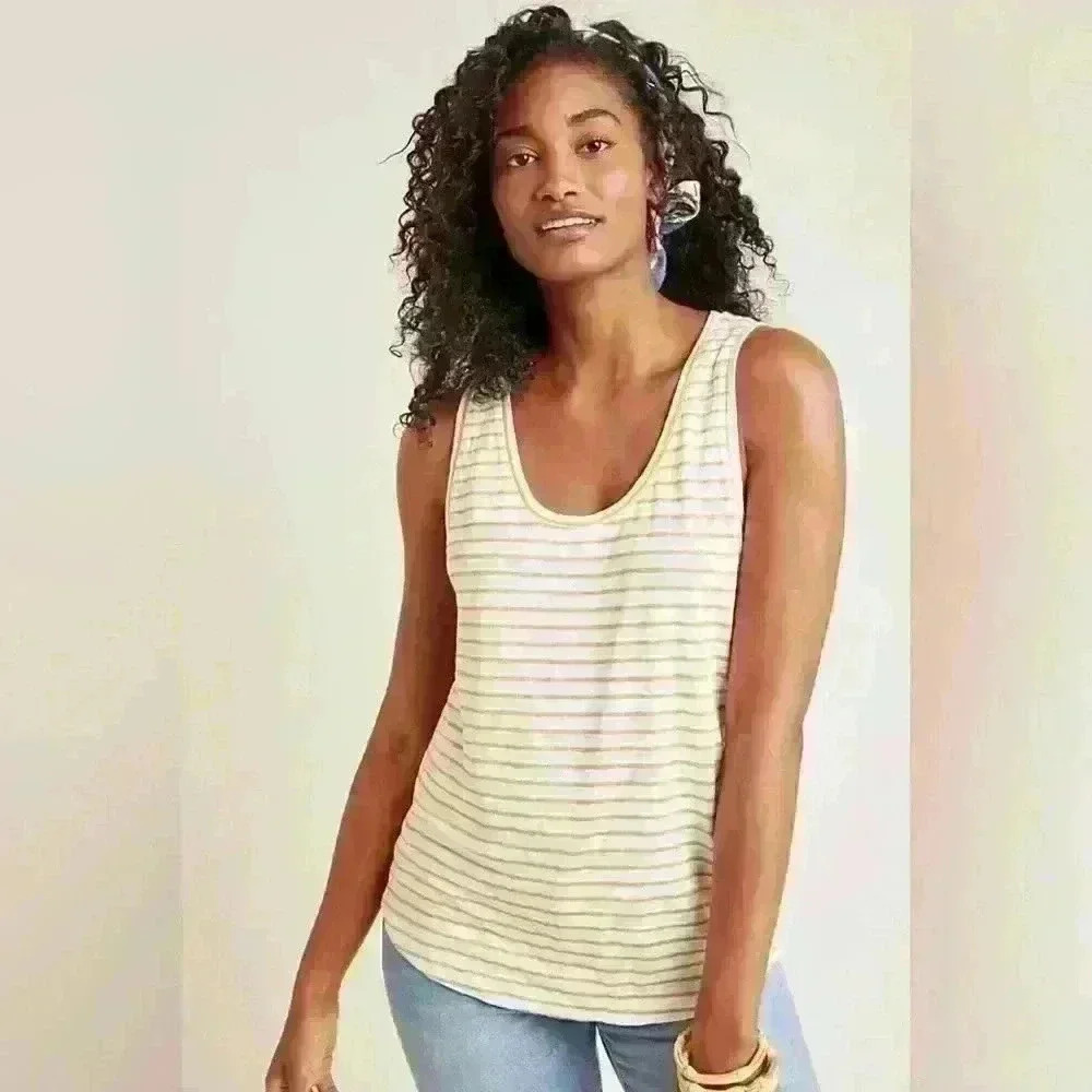 Anthropologie Sanctuary Ruby Linen Tank size small